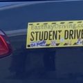 Student Driver sign